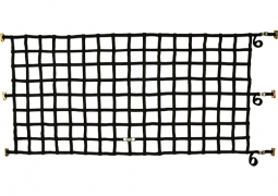 1" Cargo Net 41" x 80" with Cam Buckles & Spring E Fittings - Black