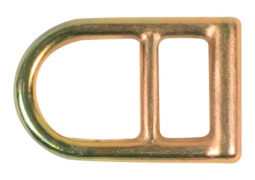 1 1/4" Heavy Duty Zinc-Plated Double D-Ring (6,500 lbs)