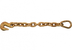 3/8" x 18" Chain Extensions with Pear Link & 3/8" Grab Hook (16,200 lbs)