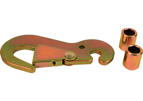2 Flat Snap Hook With Spacers - Ratchet Attachment