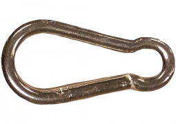2" Carabiner Snap Hook - White Zinc (1,000 lbs)