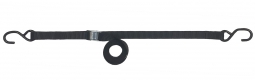 1" x 20' Light Weight Cam Buckle Strap with Coated S-Hooks