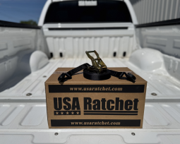 20 pack - 1" x 16' Ratchet Strap with Wire Hooks - Non Spin Free