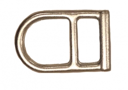 1 1/4" Double D-Ring - White Zinc (6,500 lbs)
