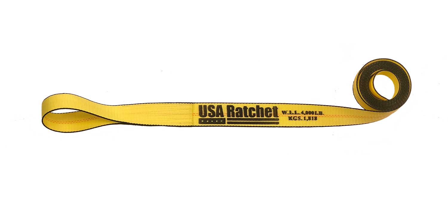 2" x 10' Auto Hauler Replacement Strap with Sewn Eye