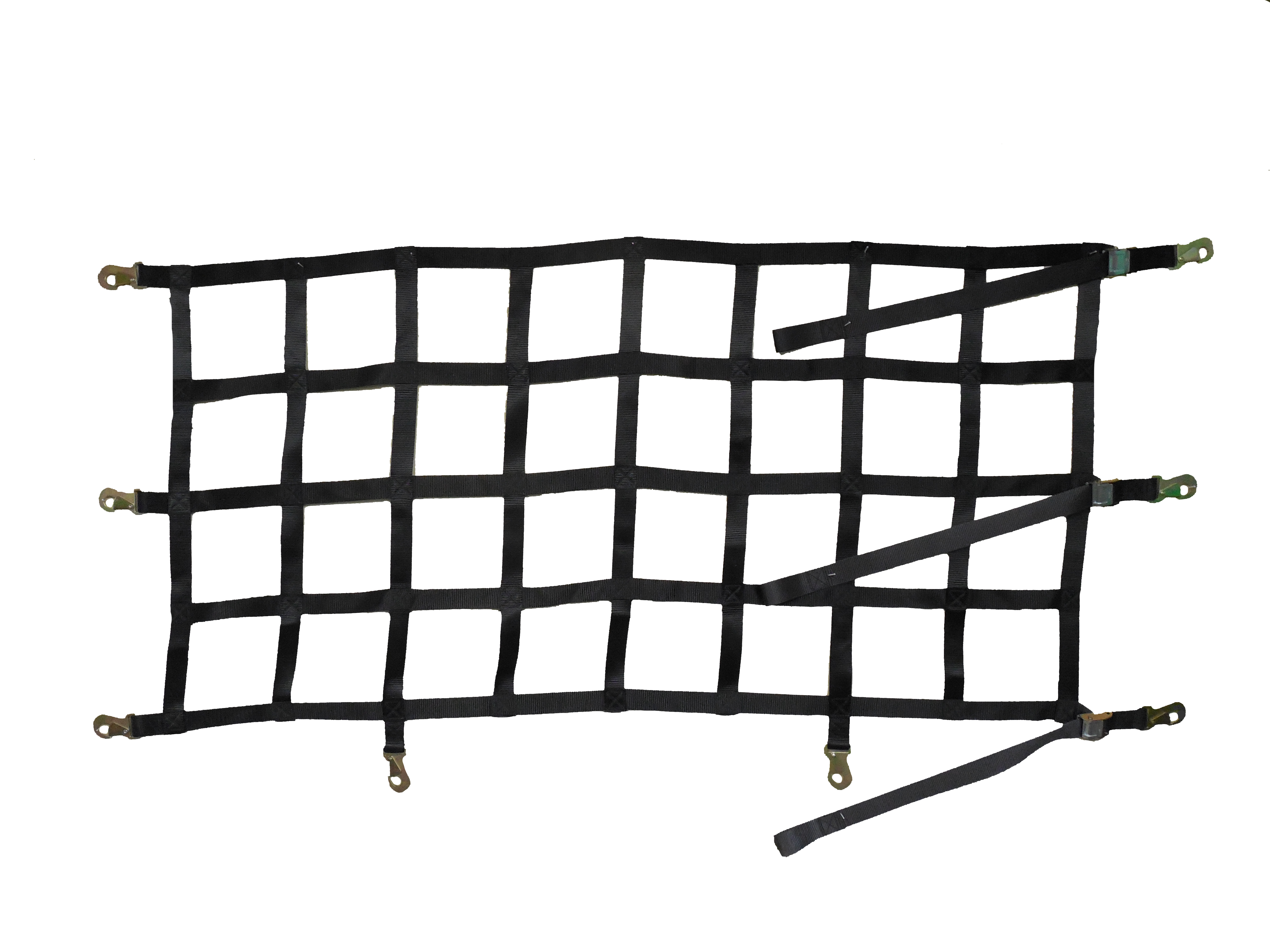 2" Cargo Net 41" x 81" with Cam Buckles & Flat Snap Hooks Made in