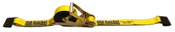 2" x 30' Self Contained Ratchet Strap with Flat Hooks