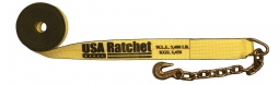 3" X 27' Winch Strap with Chain Extension