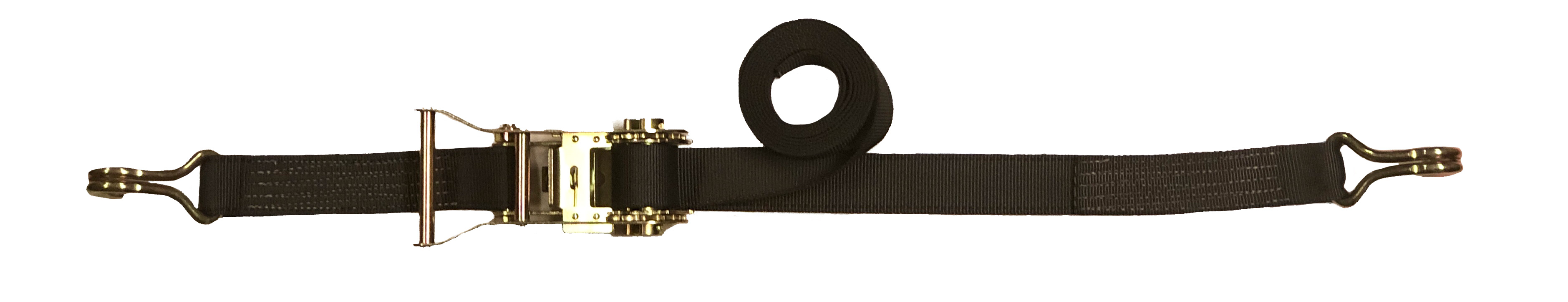 1 1/2" Heavy Duty Ratchet Strap with Zinc Wire Hooks