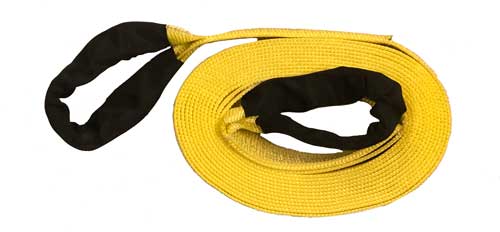 3" Heavy Duty Recovery Tow Strap - Rated Capacity of 30,000 lbs.